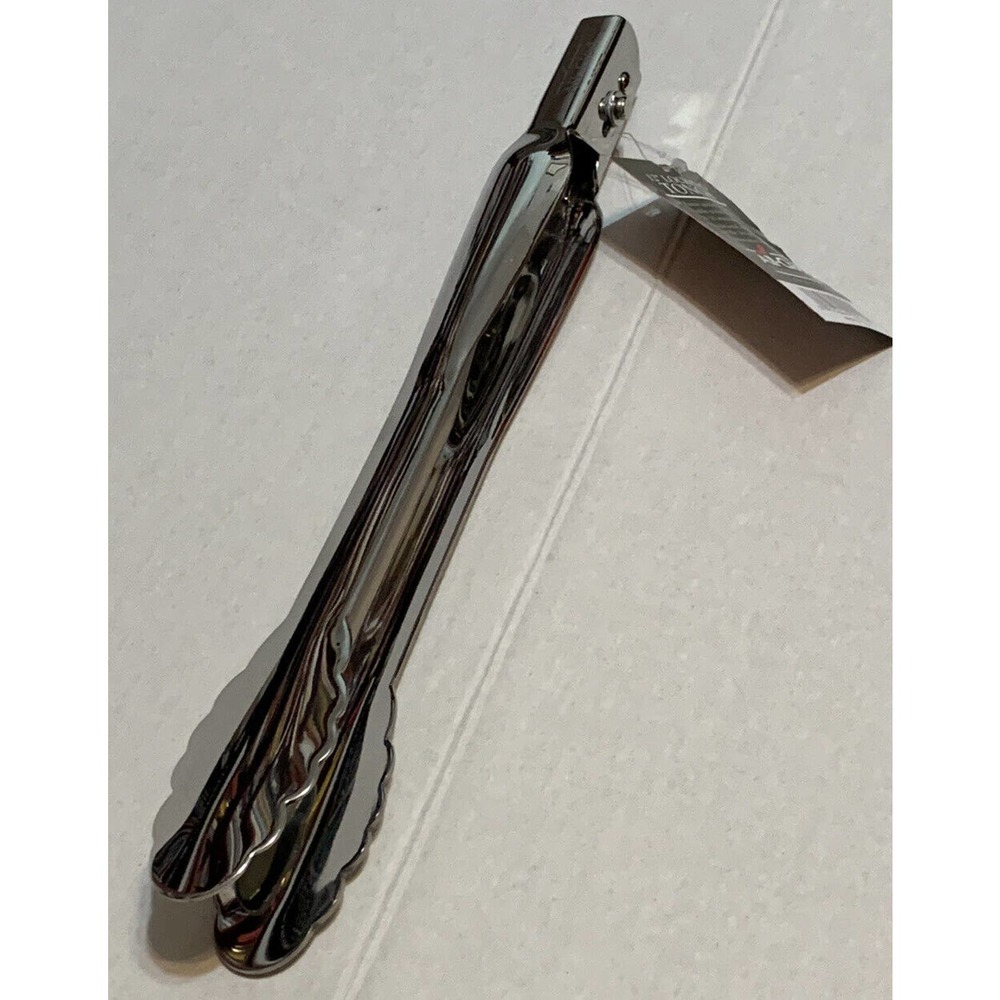 All-Clad T112 18/10 Stainless Steel 12" Locking Tongs Dishwasher Safe New Tags